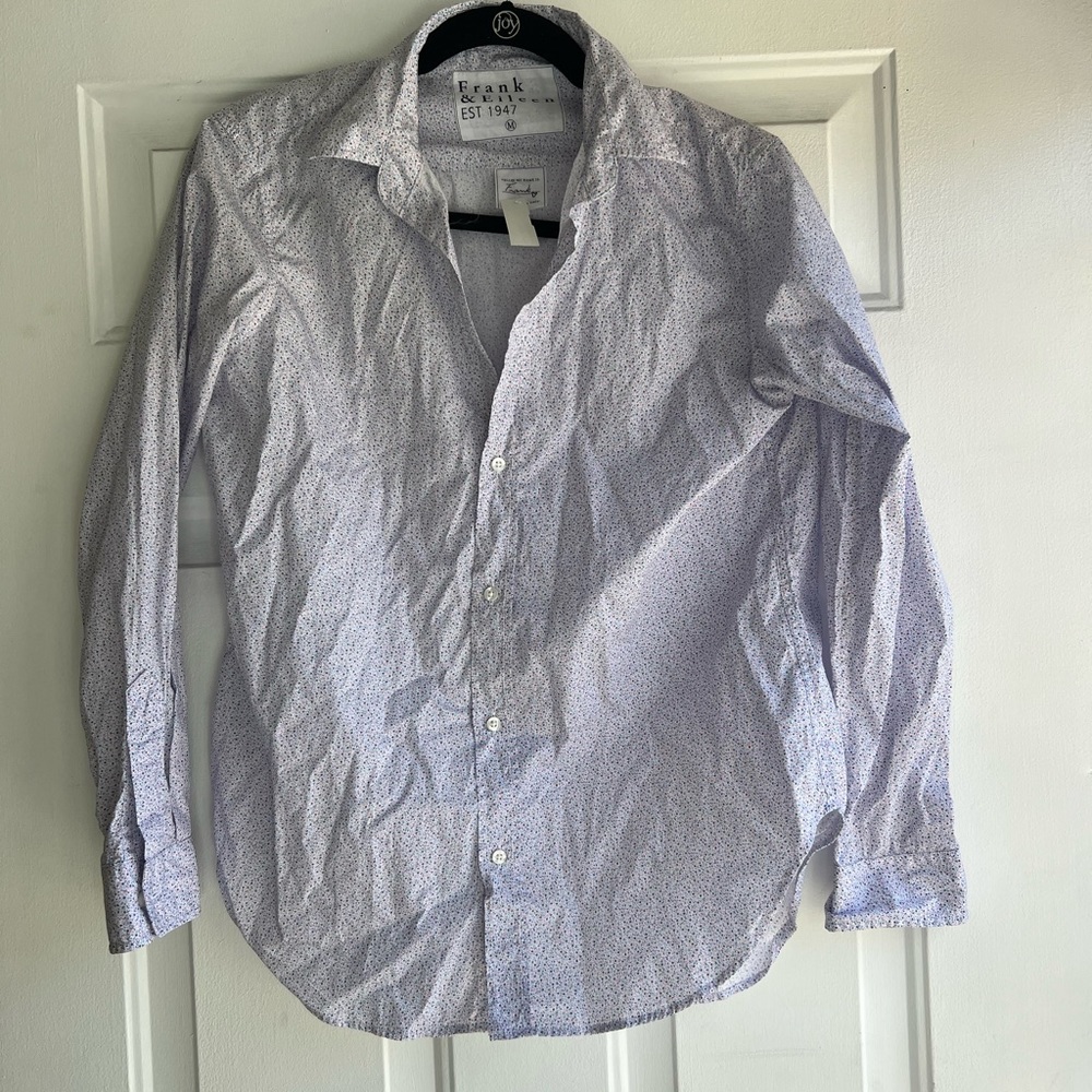 Frank & Eileen printed blouse. NWT size M